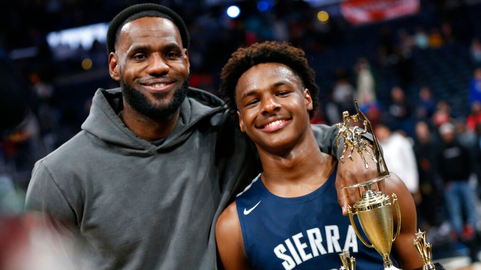 Will LeBron James and his son Bronny get to play together in the NBA