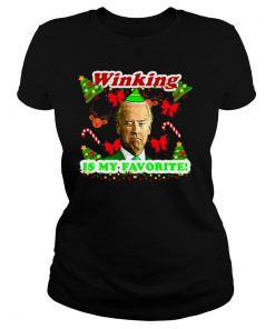 Winking Is My Favorite Joe Biden Ugly Christmas shirt