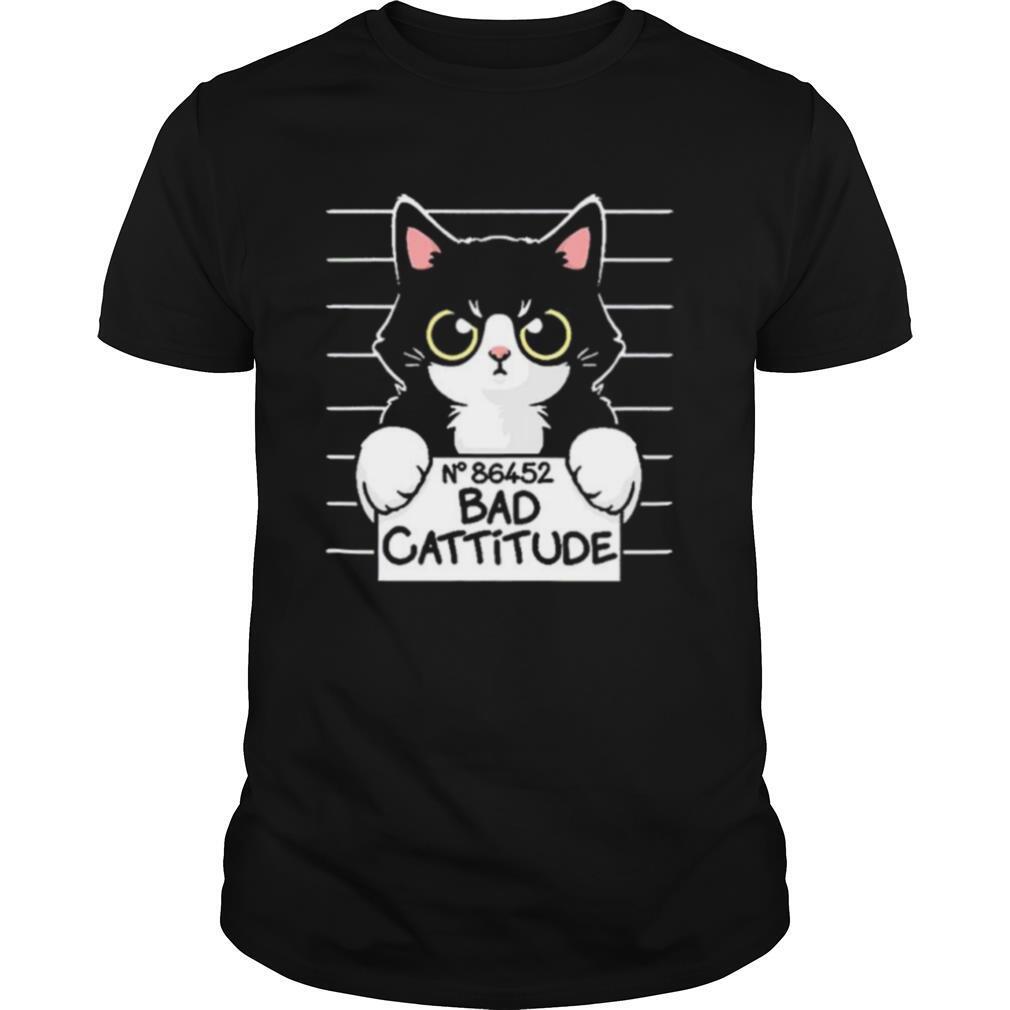 black cat bad cattitude shirt