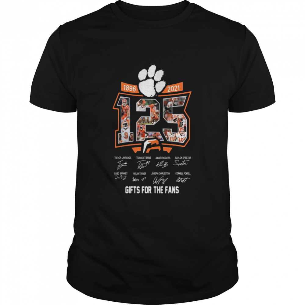 125 years of 1896-2021 gifts for the fans signatures shirt
