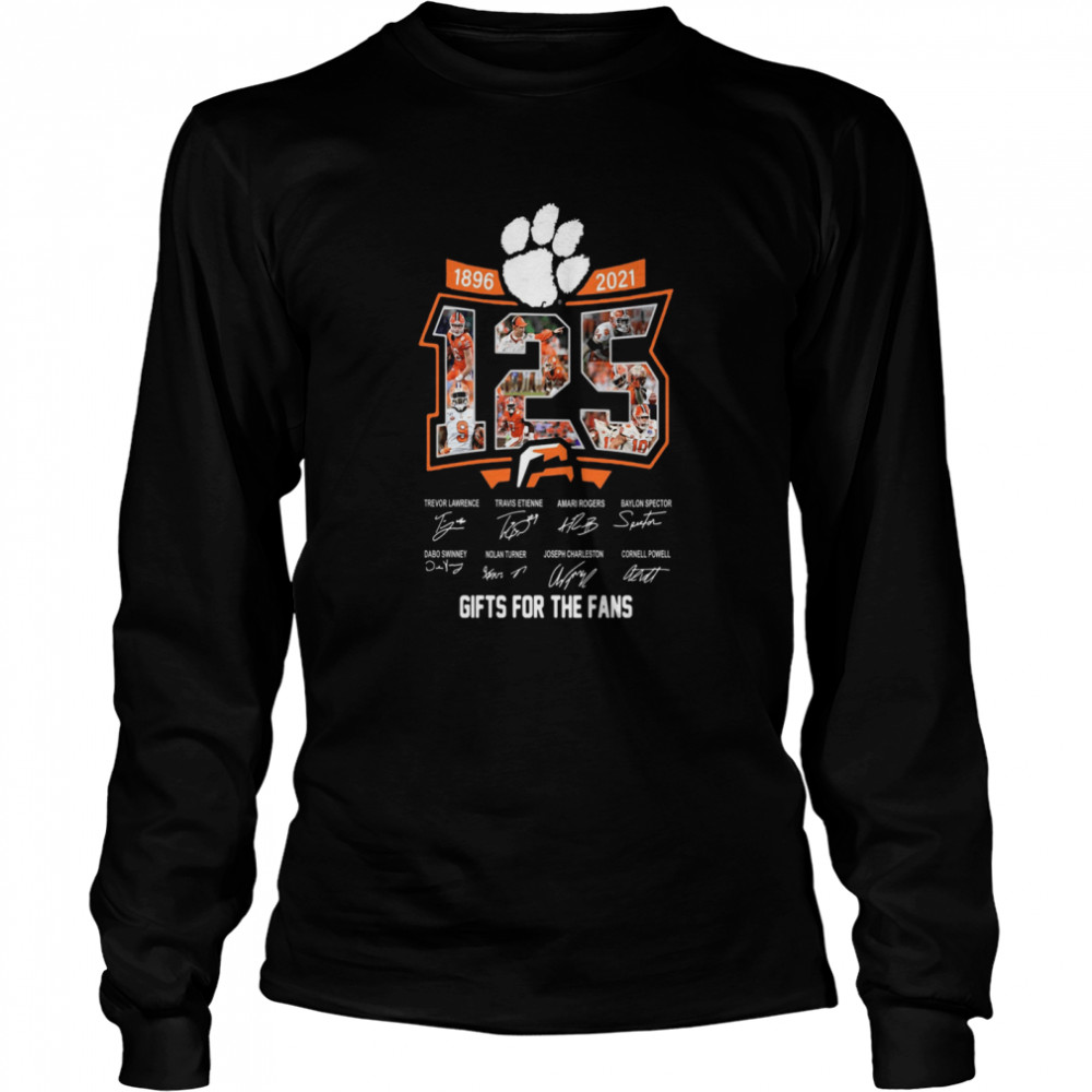 125 years of 1896-2021 gifts for the fans signatures Long Sleeved T-shirt