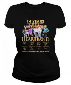 14 Years 2007 2021 Heartland Thank You For The Memories Signatures  Classic Women's T-shirt