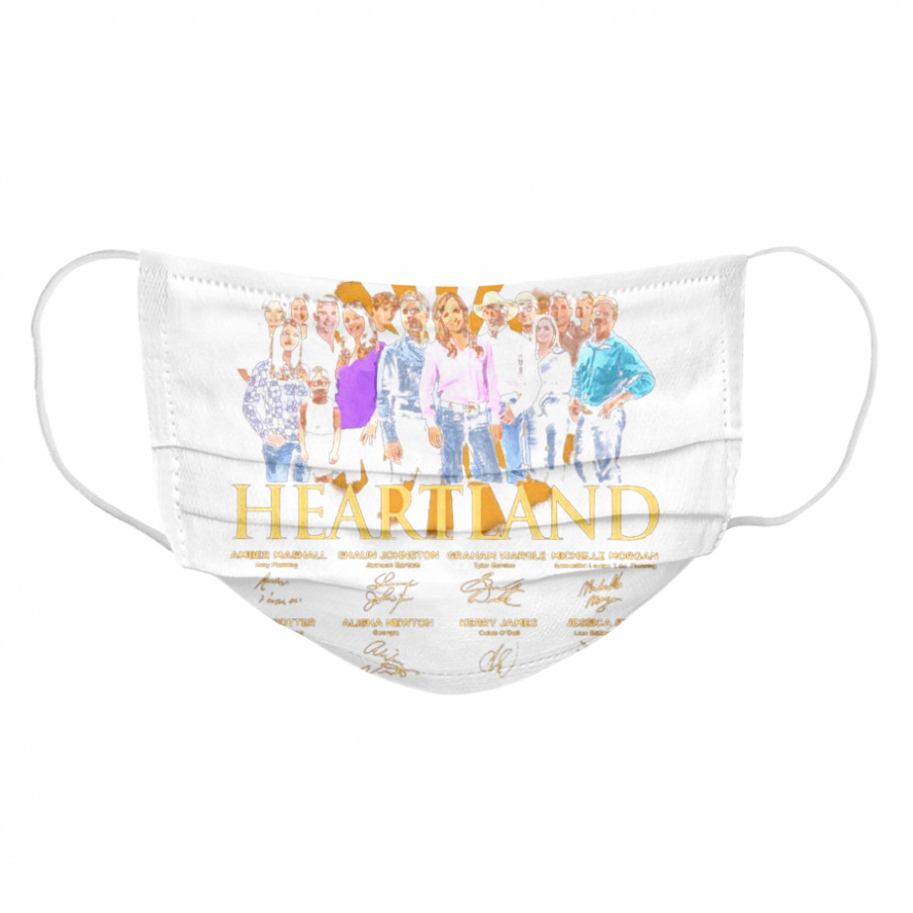14 Years 2007 2021 Heartland Thank You For The Memories Signatures Cloth Face Mask
