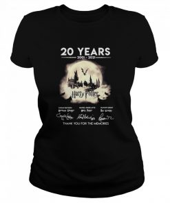 20 Years 2001 2021 Harry Potter Signatures Thank You For The Memories  Classic Women's T-shirt