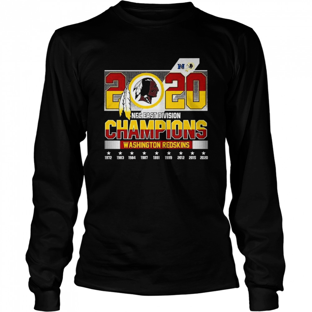 2020 NFC East Division Champions Washington Redskins Long Sleeved T-shirt