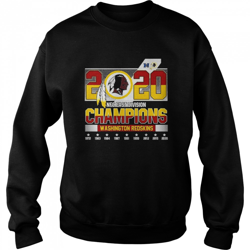 2020 NFC East Division Champions Washington Redskins Unisex Sweatshirt