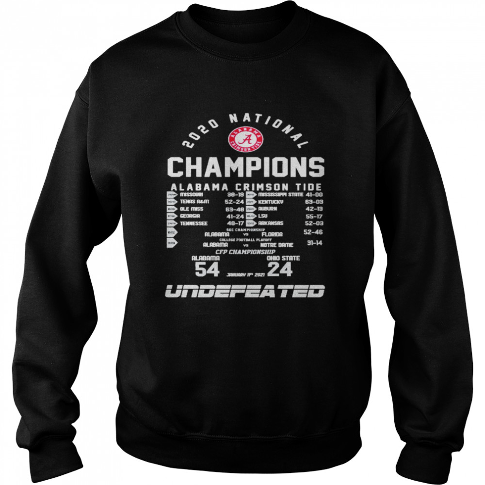 2020 national champions alabama crimson tide 2021 Unisex Sweatshirt