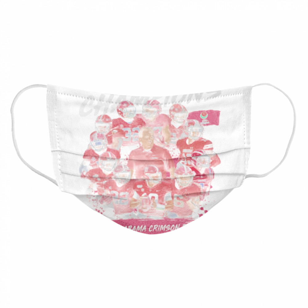2021 Rose Bowl Champions Alabama Crimson Tide Cloth Face Mask