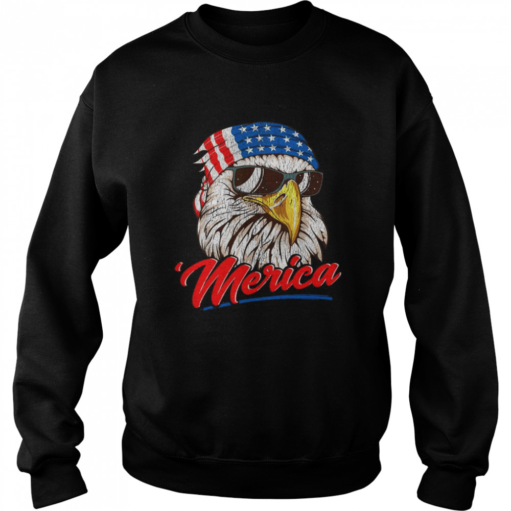 4th Of July Eagle Mullet American Flag merica Unisex Sweatshirt