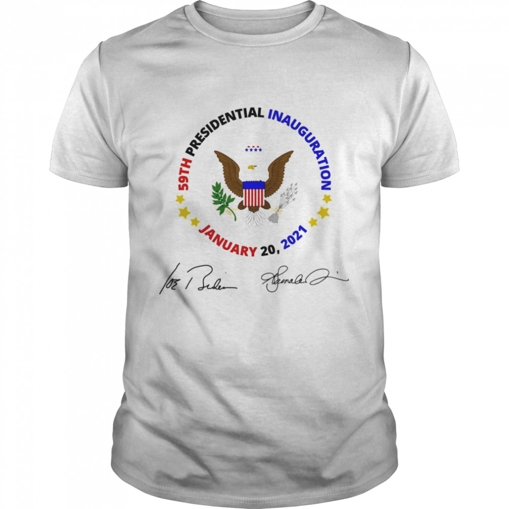 59th Presidential Inauguration January 20 2021 Joe Biden Kamala Harris signatures shirt