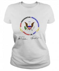 59th Presidential Inauguration January 20 2021 Joe Biden Kamala Harris signatures  Classic Women's T-shirt