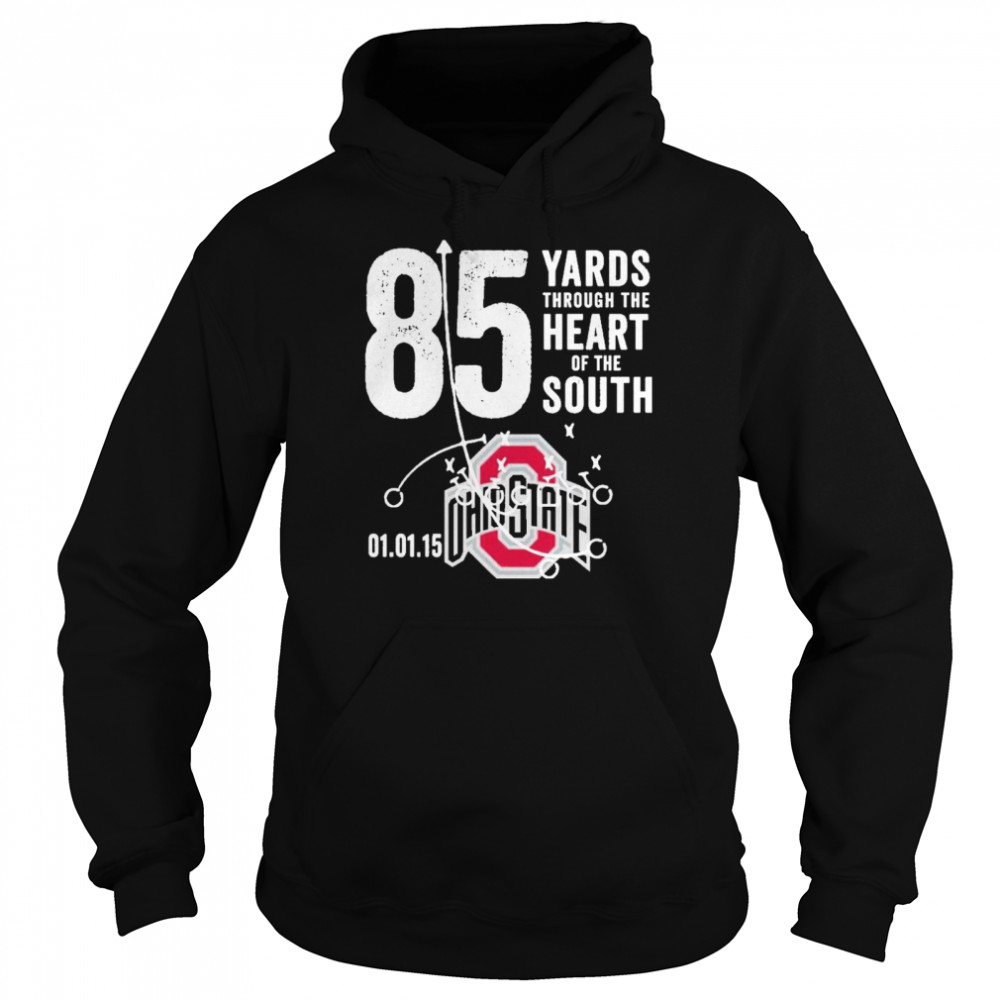 85 yards through the heart of the south Ohio State Buckeye Unisex Hoodie