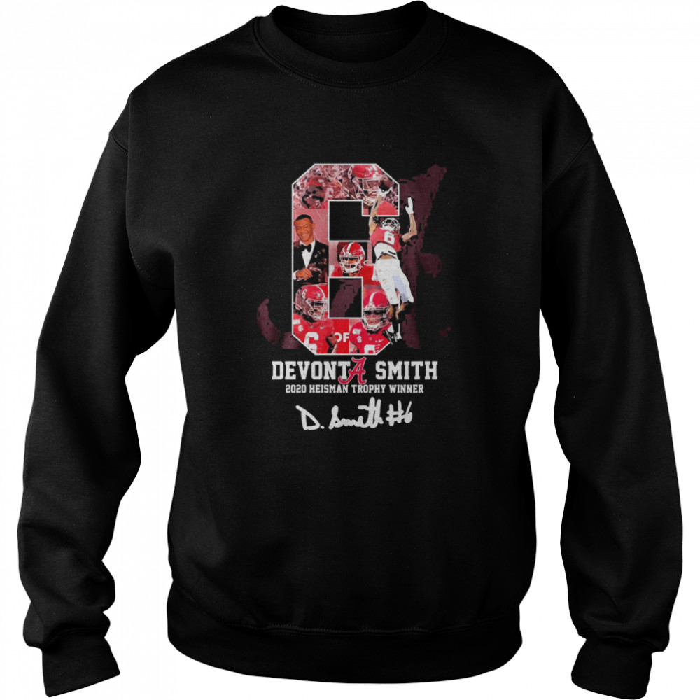 Alabama Crimson Tide Devonta Smith 2020 Heisman Trophy Winner Signature Unisex Sweatshirt