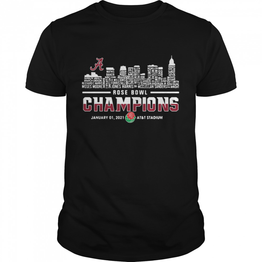 Alabama Crimson Tide rose Champions january shirt