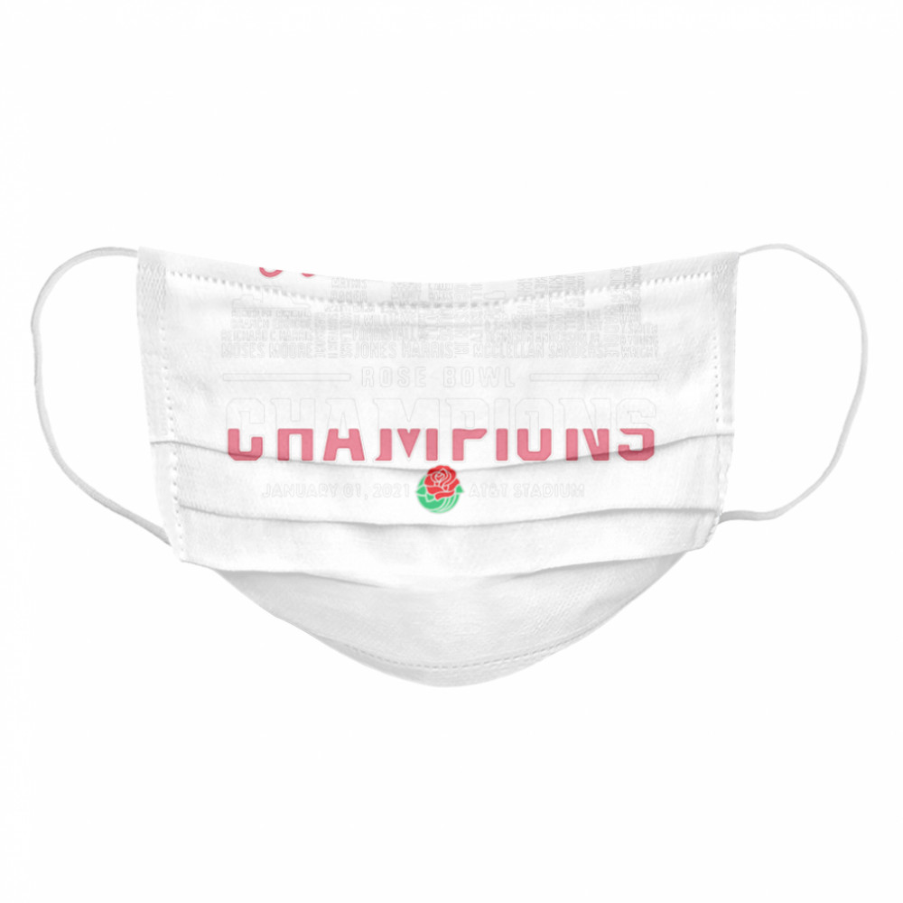 Alabama Crimson Tide rose Champions january Cloth Face Mask