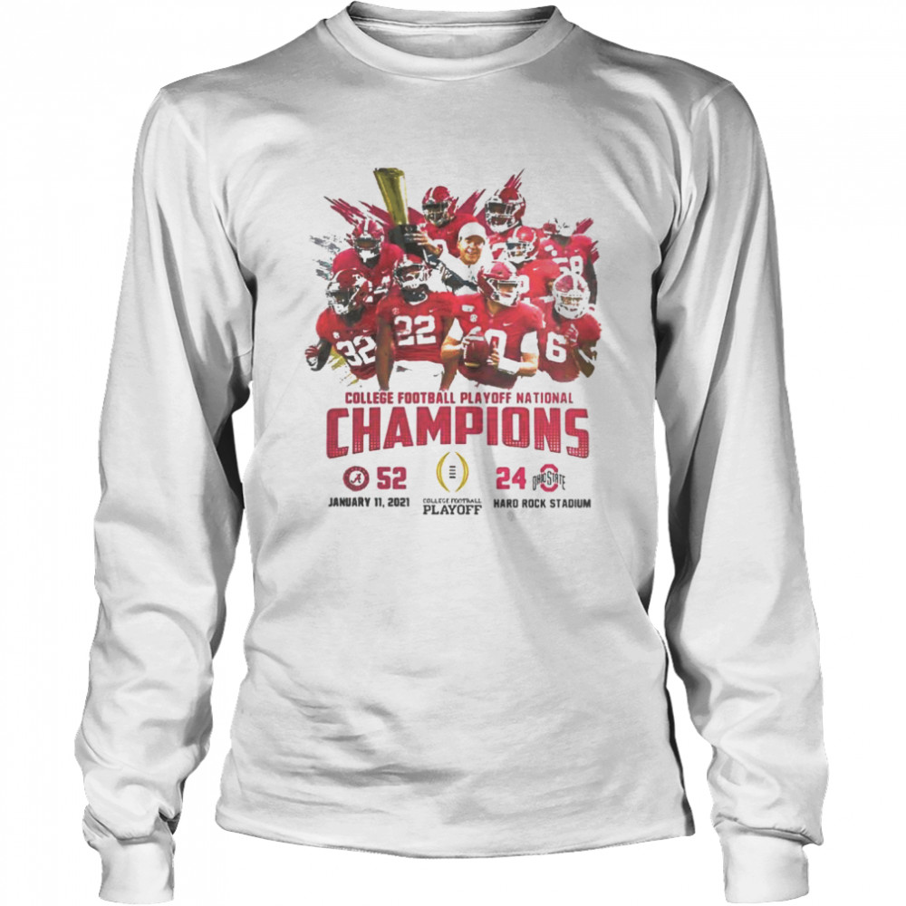 Alabama crimson college football playoff national champions 2021 Long Sleeved T-shirt