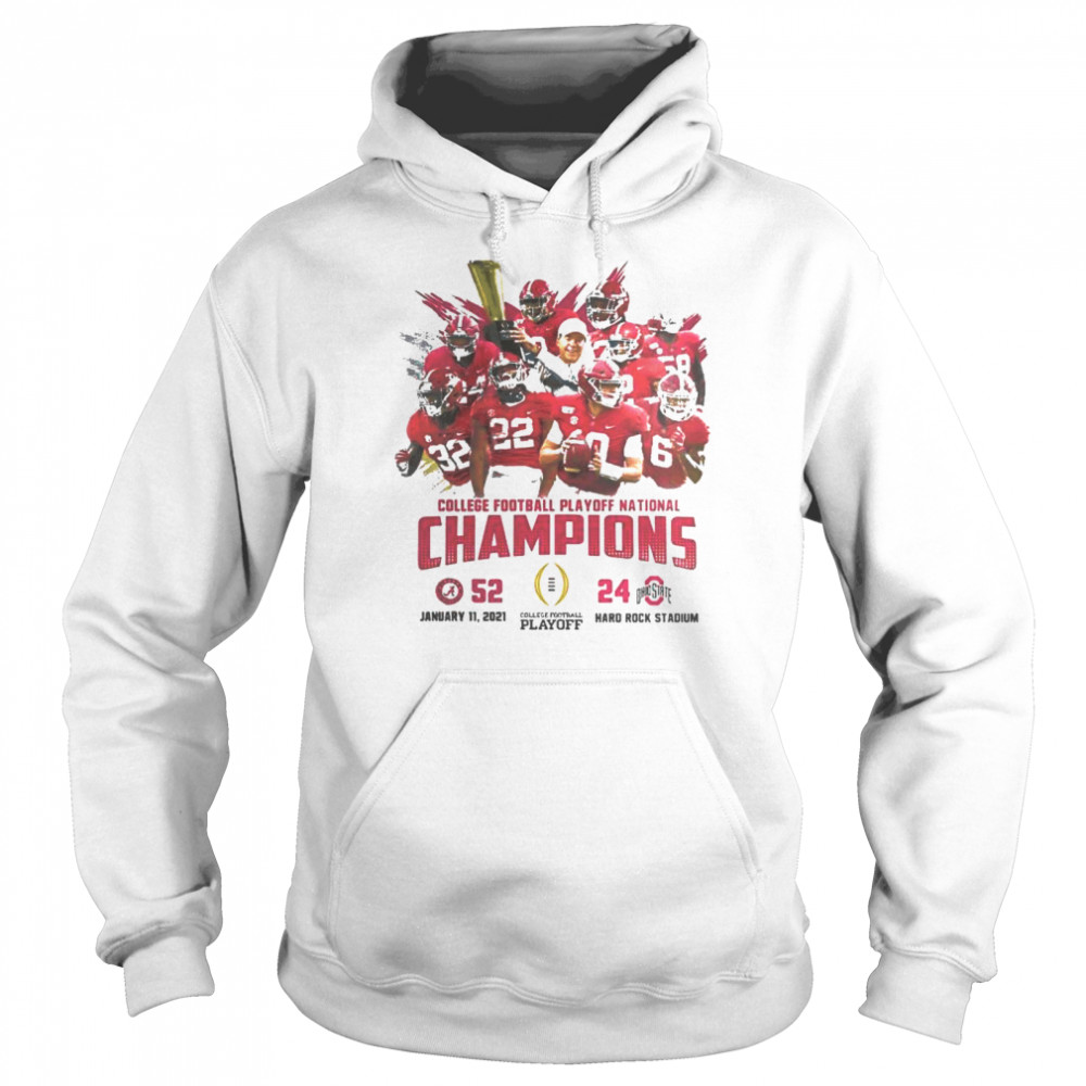Alabama crimson college football playoff national champions 2021 Unisex Hoodie