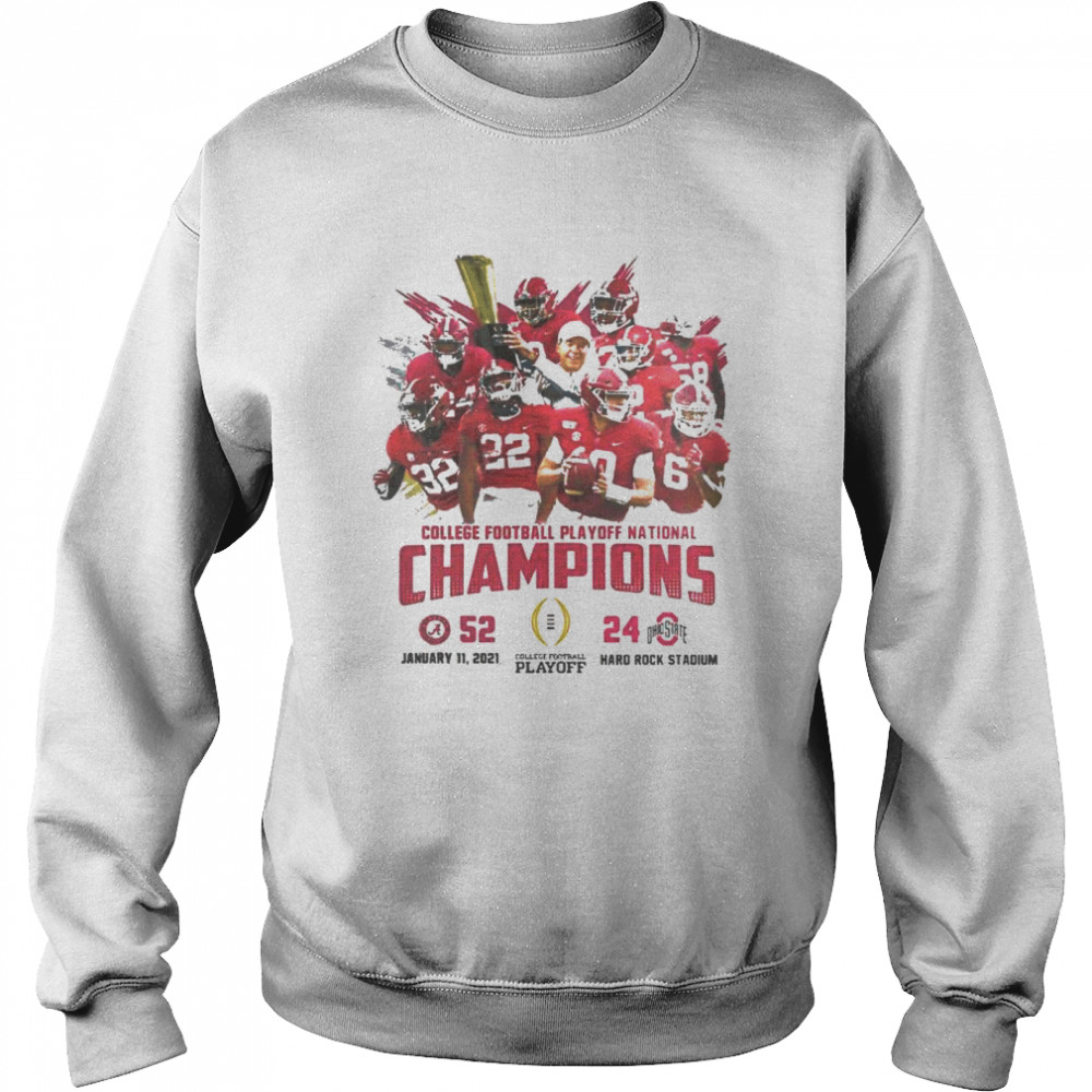 Alabama crimson college football playoff national champions 2021 Unisex Sweatshirt