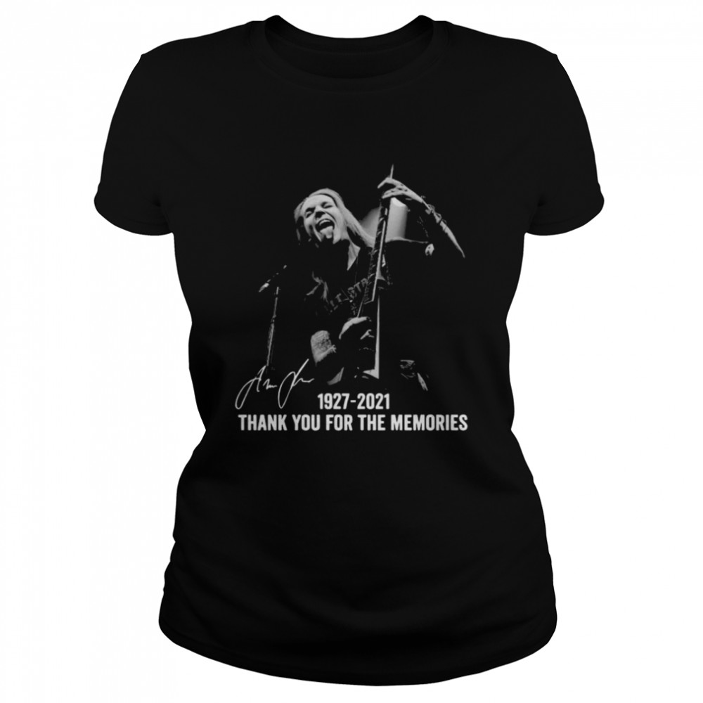 Alexi Laiho 1927 2021 Thank You For The Memories Signatures Classic Women's T-shirt