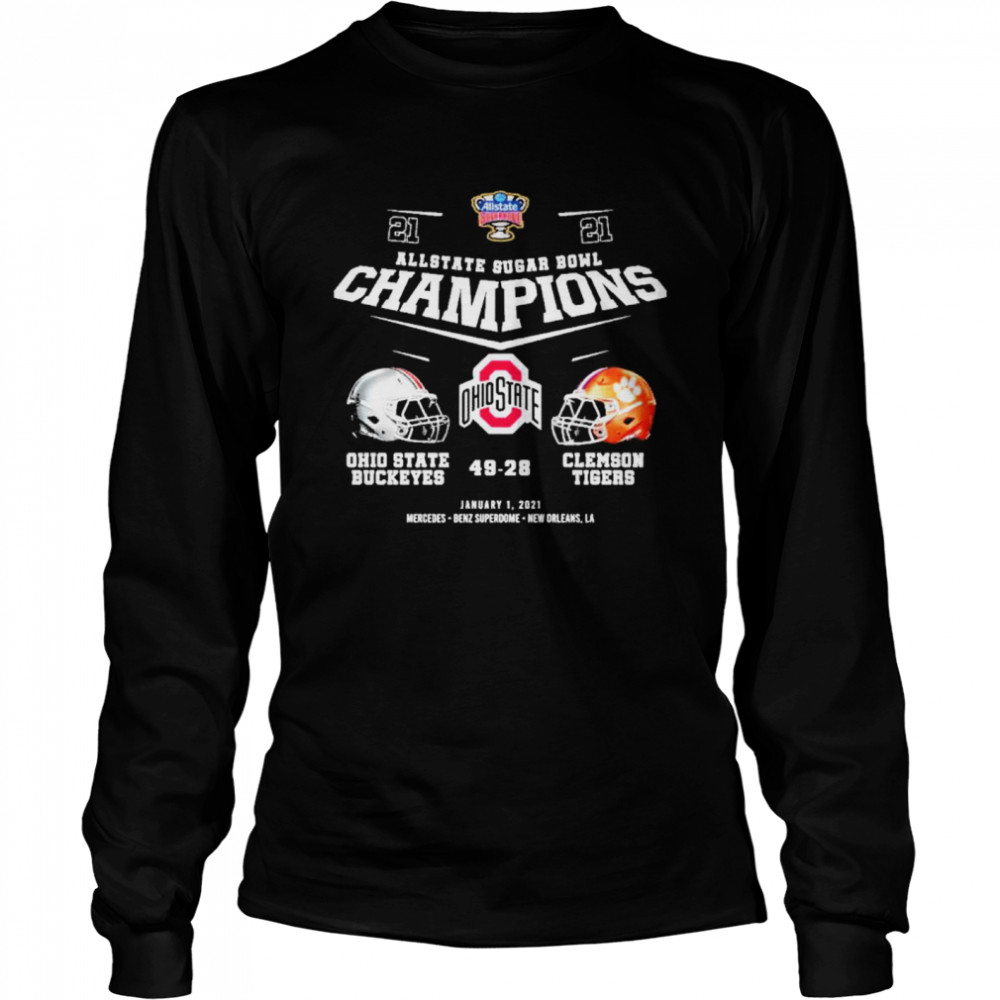 Allstate sugar bowl champions ohio state buckeyes 49 28 clemson tigers Long Sleeved T-shirt