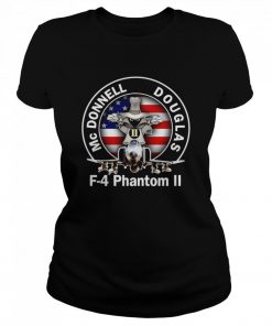 American Flag Mcdonnell Douglas-f 4 Phantom  Classic Women's T-shirt