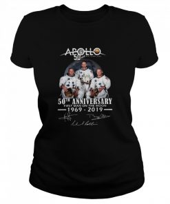 Apollo Next Giant Leap 52 Years Thank You For The Memories Signatures  Classic Women's T-shirt