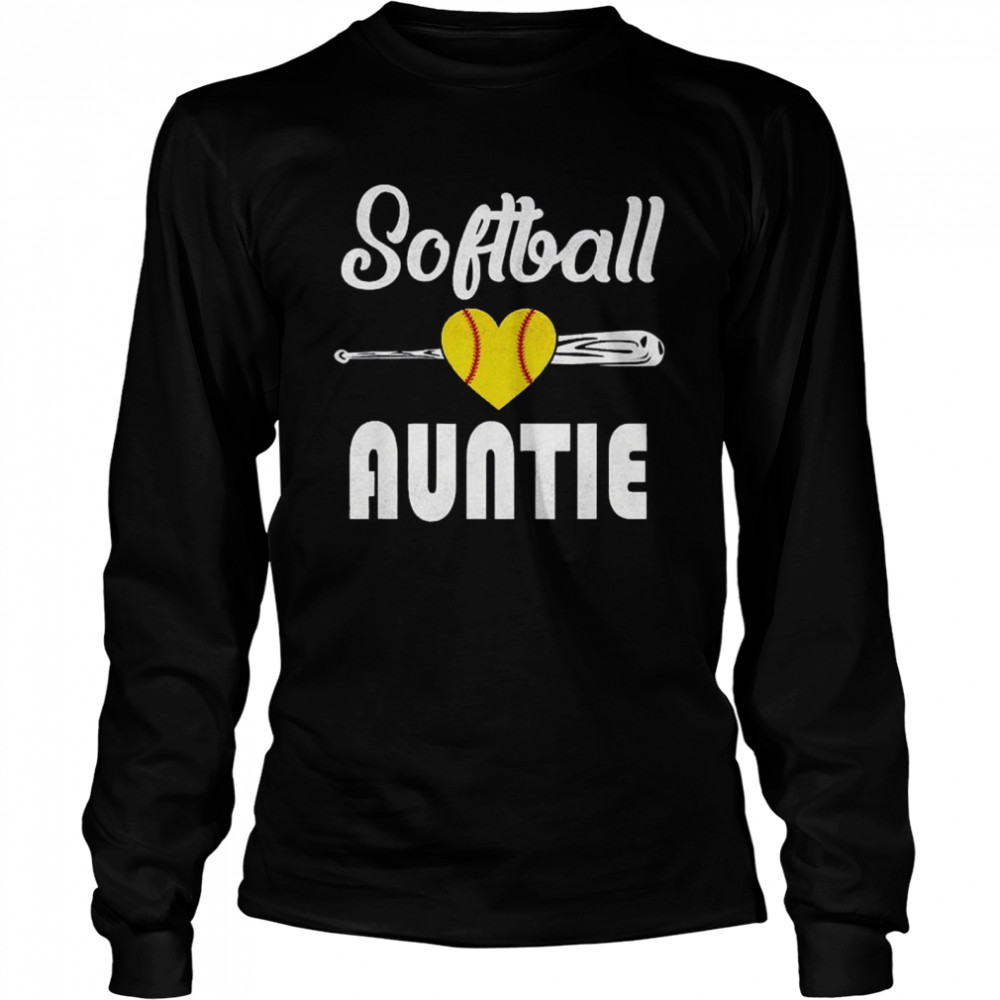 Auntie Softball Mother’s Day Long Sleeved T-shirt