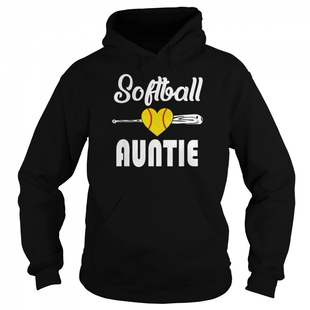 Auntie Softball Mother’s Day Unisex Hoodie