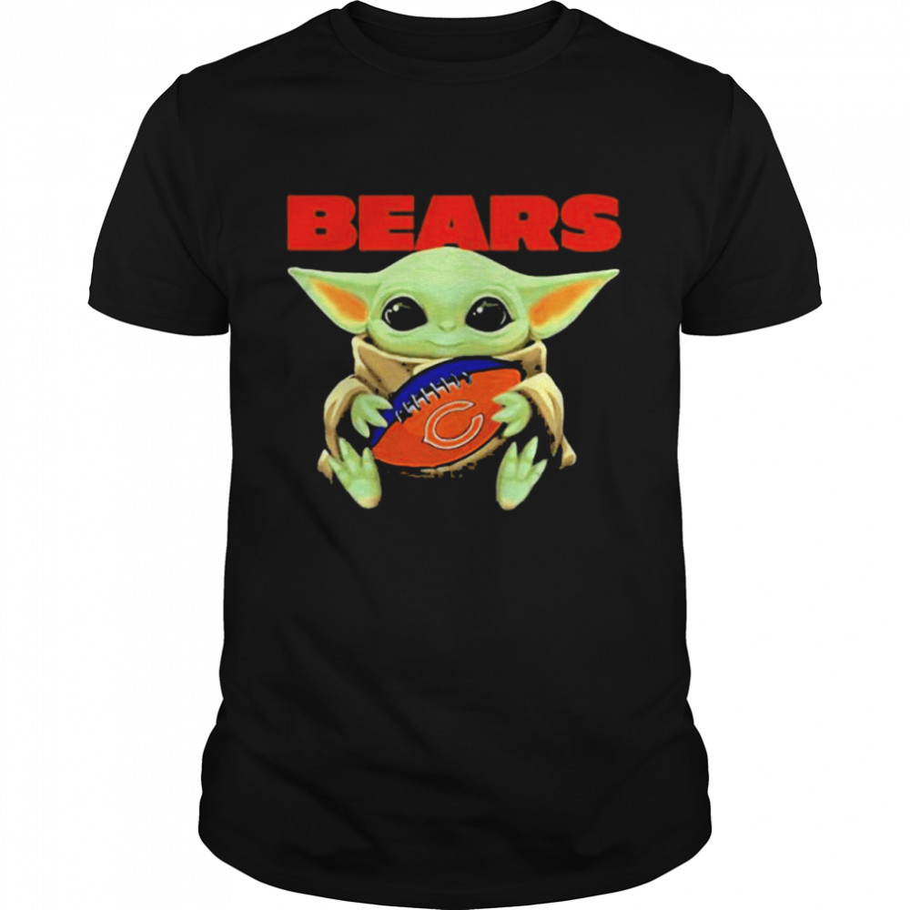 Baby Yoda Loves The Chicago Bears Star Wars shirt