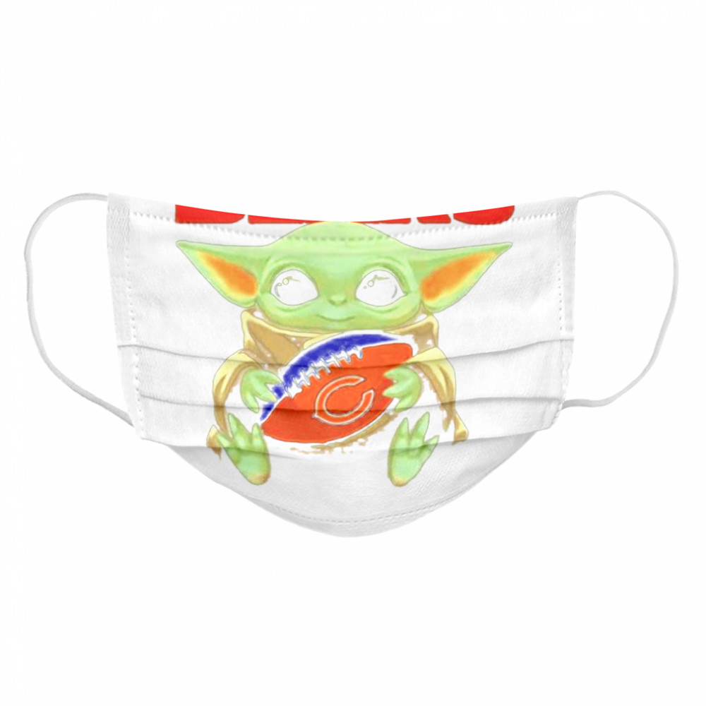 Baby Yoda Loves The Chicago Bears Star Wars Cloth Face Mask