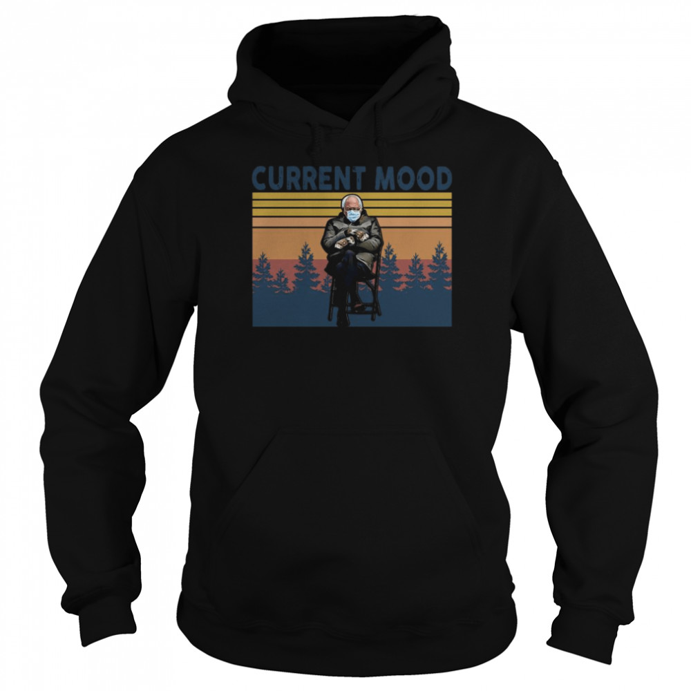Bernie Sanders Current Mood vintage  Unisex Hoodie