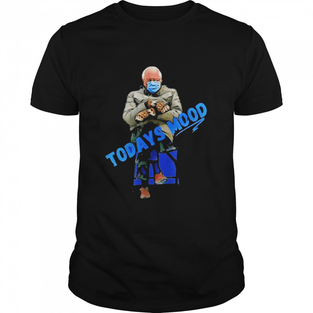 Bernie sanders mittens gloves bad today mood shirt