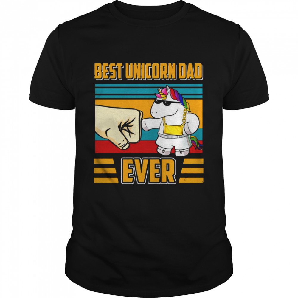 Best Unicorn Dad Ever Vintage shirt