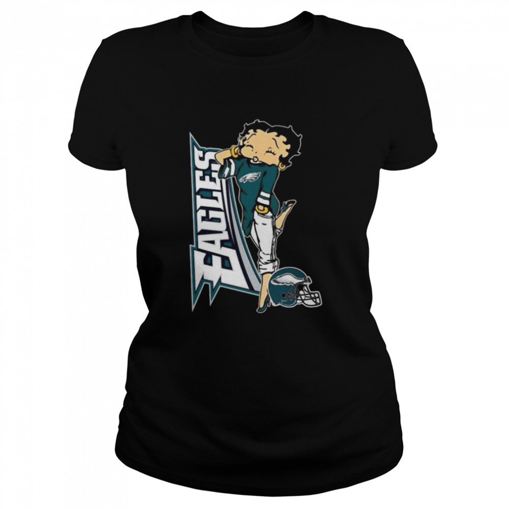 Betty Boop Philadelphia Eagles Football Classic Women's T-shirt