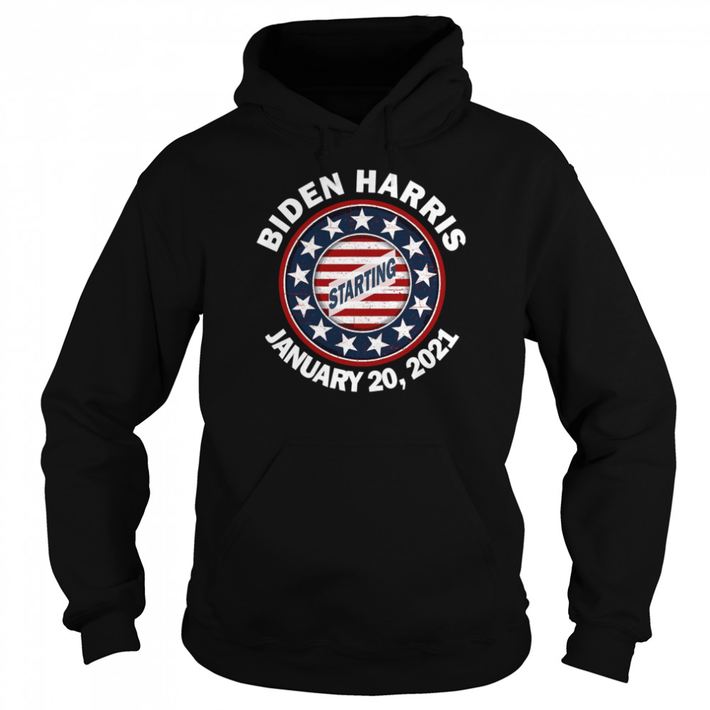 Biden Harris January Inauguration American Flag Unisex Hoodie