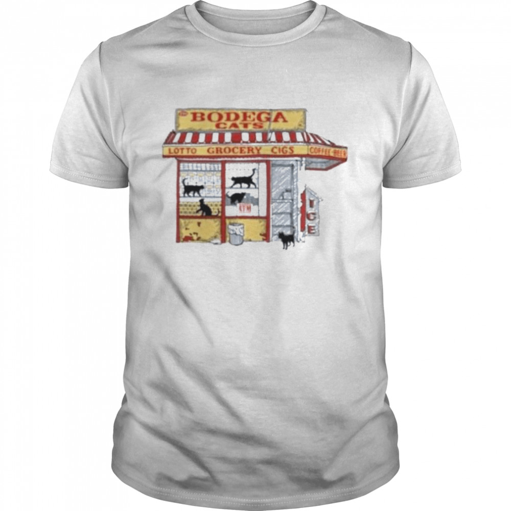 Bodega cats storefront shirt
