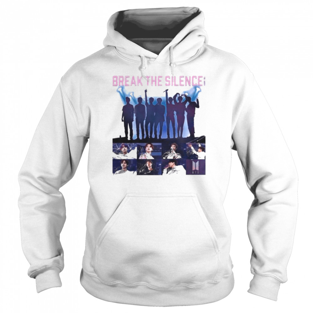 Break the silence bts band signatures  Unisex Hoodie