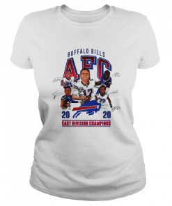 Buffalo Bills AFC 2020 East Division Champions Signatures  Classic Women's T-shirt