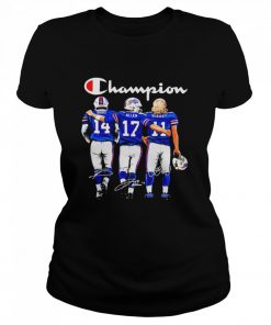 Buffalo Bills Diggs Allen And Beasley Champion Signatures  Classic Women's T-shirt