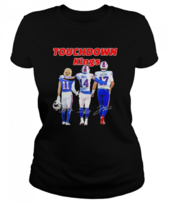 Buffalo bills touchdown kings cole beasley 11 stefon diggs 14 josh allen 17 signatures  Classic Women's T-shirt