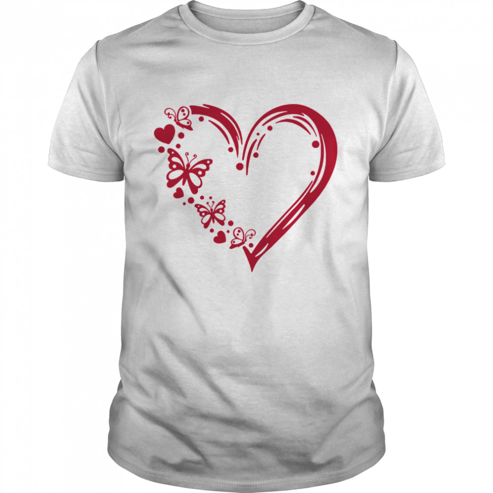 Butterfly 100 Hearts shirt