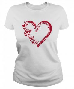 Butterfly 100 Hearts  Classic Women's T-shirt