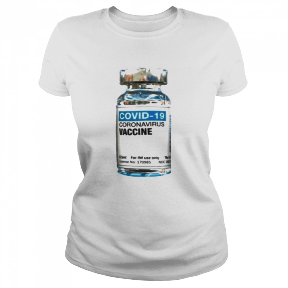 COVID-19 Coronavirus Vaccine bottle Classic Women's T-shirt