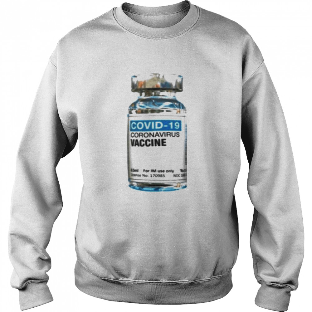 COVID-19 Coronavirus Vaccine bottle Unisex Sweatshirt