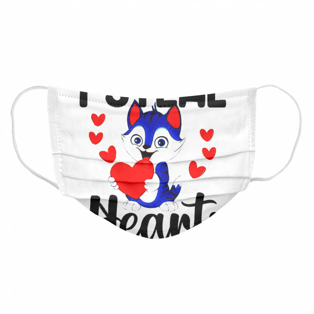 Cat I Steal Hearts Cloth Face Mask