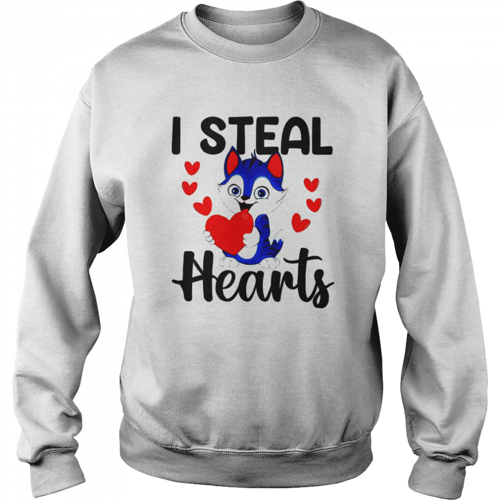 Cat I Steal Hearts Unisex Sweatshirt