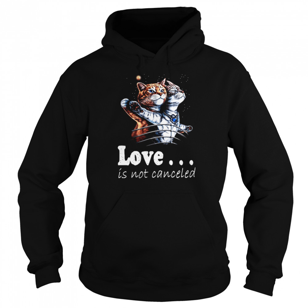 Cat Love Is Not Canceled Titanic Cats Unisex Hoodie