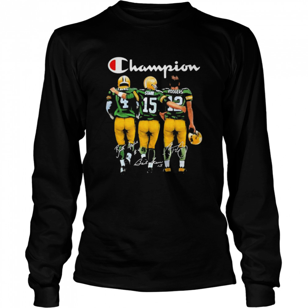 Champion Football Team Green Bay Packers Signature Long Sleeved T-shirt