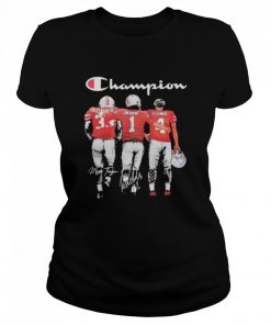 Champion League III Okudah Fleming Ohio State Buckeyes signatures  Classic Women's T-shirt