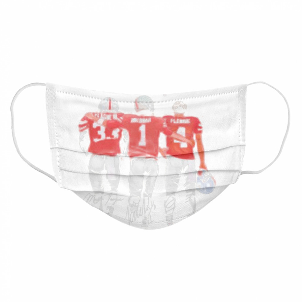 Champion League III Okudah Fleming Ohio State Buckeyes signatures Cloth Face Mask